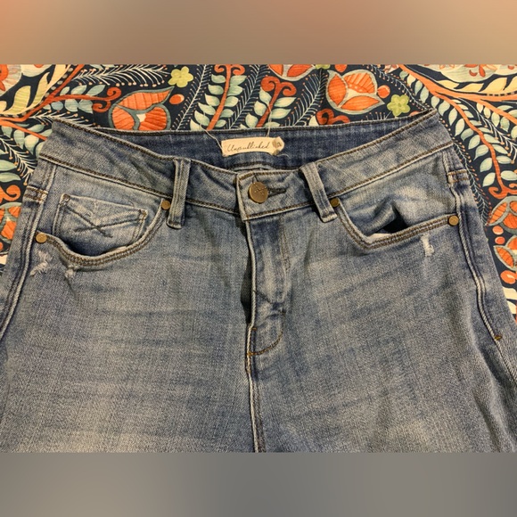 Unpublished Medium Wash Straight Leg Jeans - Picture 4 of 5